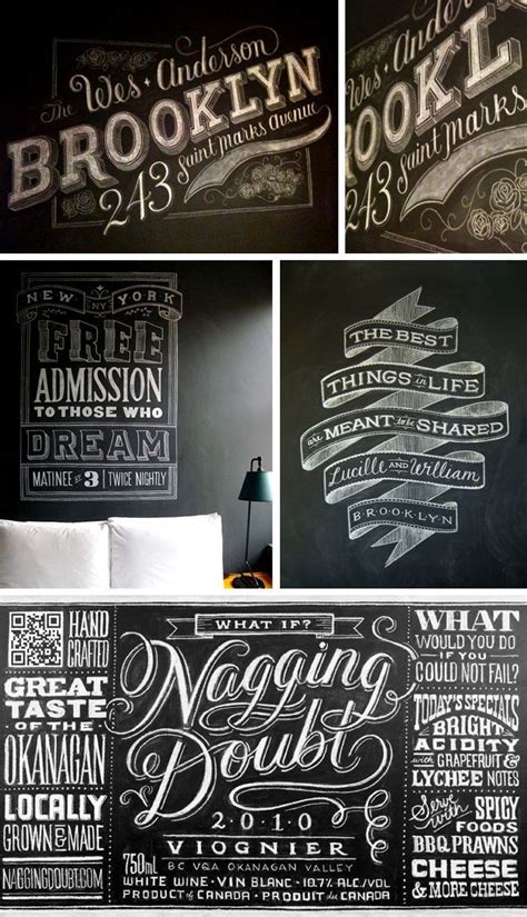 Chalkboard Art Typography Tattoo Chalk Lettering