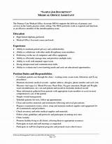 Dental Assistant Duties And Responsibilities For Resume