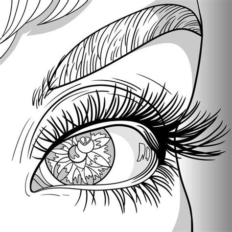 Printable Eye Coloring Pages For Adults