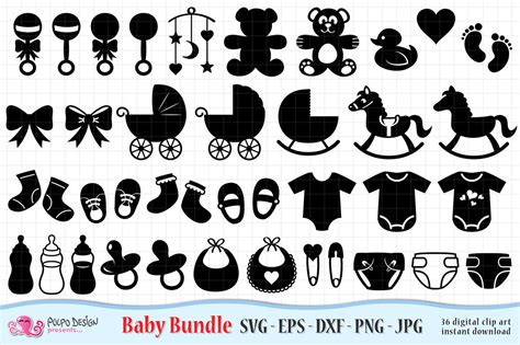 Baby SVG Bundle | Photoshop Graphics ~ Creative Market