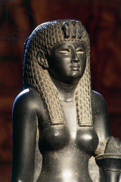 Basalt Statue Of Of Cleopatra VII Horn Of Plenty B C Detail
