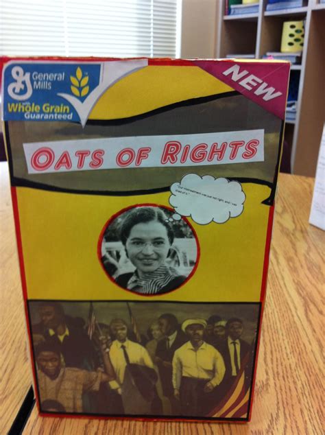 Simply Elementary Biography Cereal Box Project