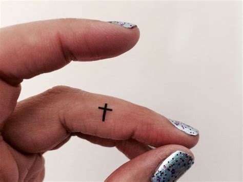 Cross Temporary Tattoo Tiny Cross Fake Tattoos Set Of 20 Tattoo