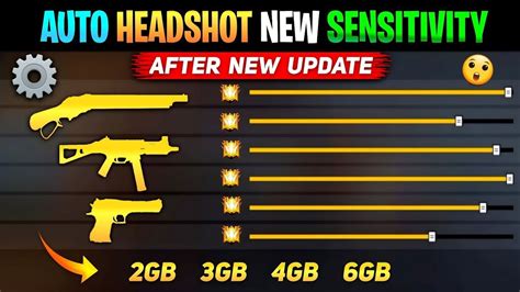 New Auto Headshot Sensitivity For All Guns Auto Headshot