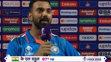 Kl Rahul Presentation Todays Man Of The Match Kl Rahul Interview