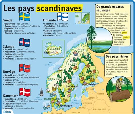 Educational Infographic Fiche Exposés Les Pays Scandinaves