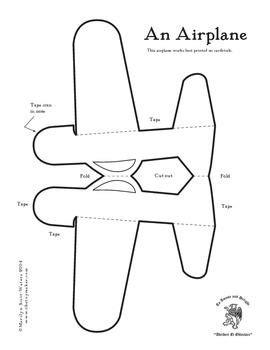 Free collection of 20 cutouts for cgis. Airplane Template | Airplane crafts, Paper airplane template, Plane crafts
