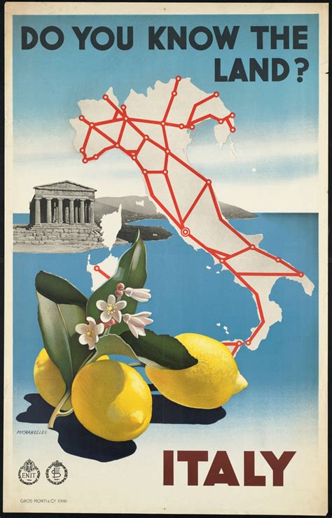 Printable Vintage Italian Travel Poster Circa 1930s Italy Etsy