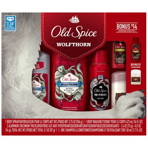 007 ocean royal 50ml gift set is perfect for men who love adventure. Old Spice Wolfthorn Men Gift Set, 5 Pc - Beauty - Bath ...