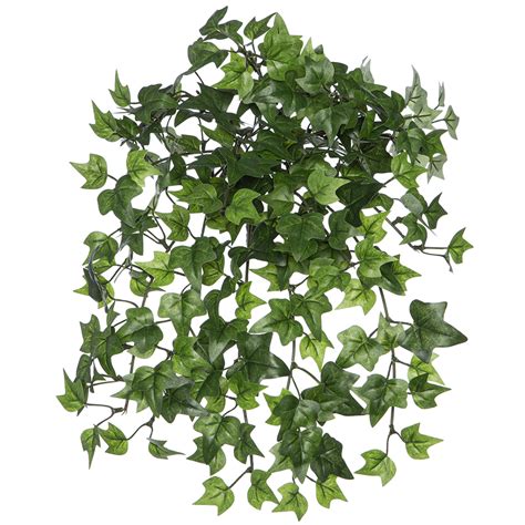 15″ Mini Ivy Leaf Hanging Bush Green Silk Flower Depot