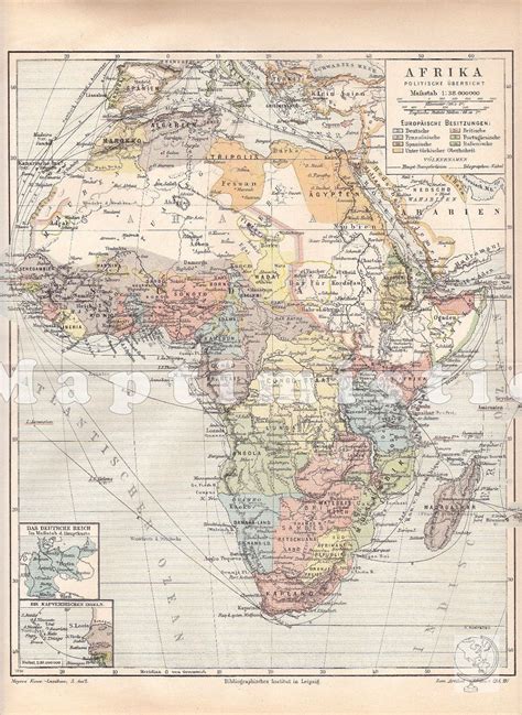 1899 Countries Of Africa Political Map Of Africa In The 19th Century