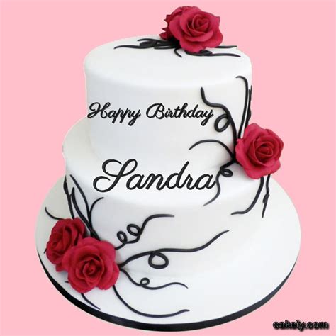 🎂 Happy Birthday Sandra Cakes 🍰 Instant Free Download
