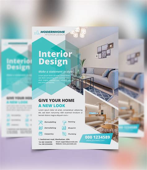 Interior Design Company Flyer On Behance
