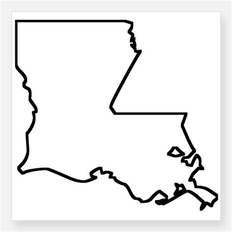 Louisiana Map Outline Image Paul Smith