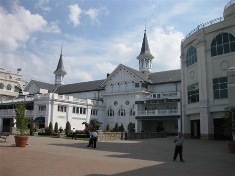 During the race, visitors can reach more than 140,000. Churchill Downs Courtyard and the Twin Spires ...