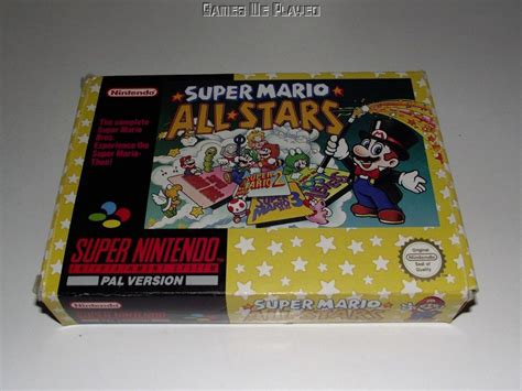 Super Mario All Stars Super Nintendo Snes Boxed Pal Complete 2 Ebay