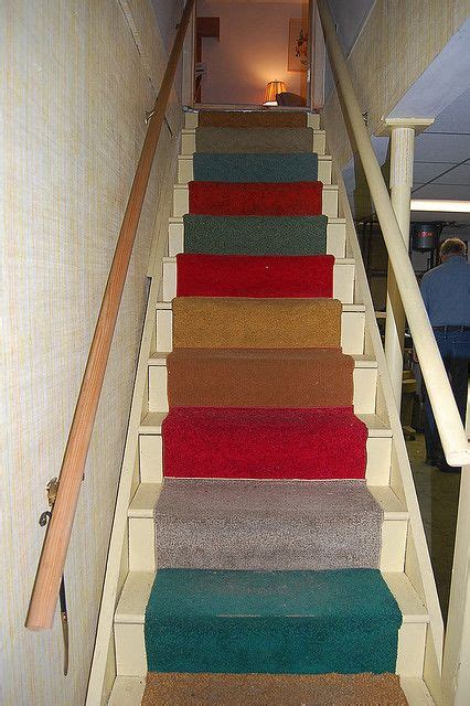 Such dimension need not exceed 48 inches (1219 mm) … Basement stairs in a 50s house | Carpet samples, Diy ...