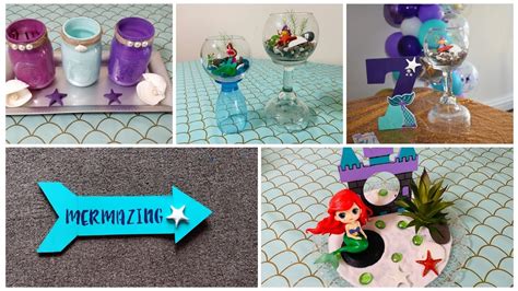 Quick And Easy Mermaid Party Centerpieces Diy Mermaid Theme Party