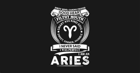 I Am An Aries Aries T Shirt Teepublic