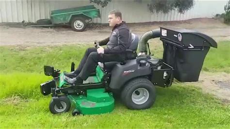 Bob Cat Ride On Mower With Rear Bagger Youtube