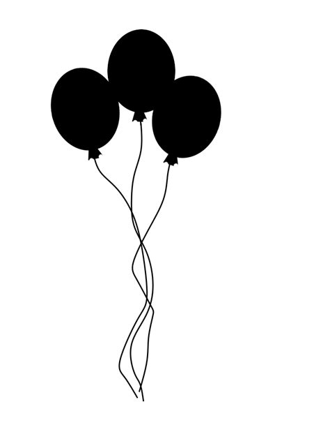 Balloon Clipart Black Clip Art Library