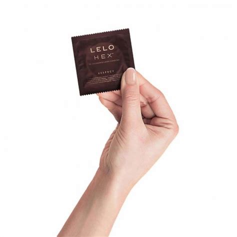 Lelo Hex Respect Xl Hexagonal Latex Condoms 12 Pack Sex Toys At