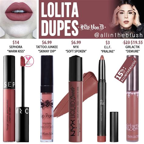 Kat Von D Lolita Everlasting Liquid Lipstick Dupes All In The Blush