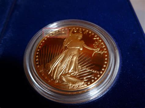 1986 W Gold American Eagle 1oz Proof 50 Bullion Coin And Box