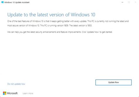 Install And Upgrade Pc To Windows 10 1903 May 2019 Update