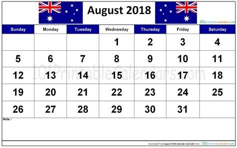 August 2018 Calendar, August 2018 Calendar Word, August 2018 Calendar Excel, August 2018 ...