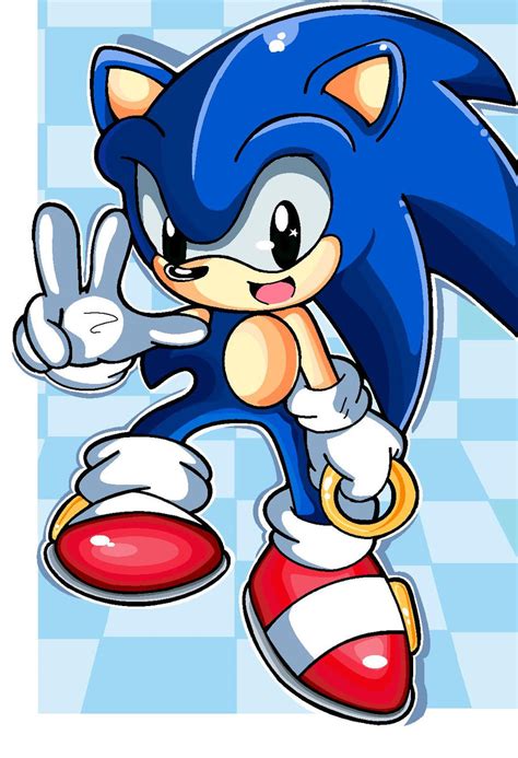 The Classic Blue Sonic By Ordinarygartist On Deviantart