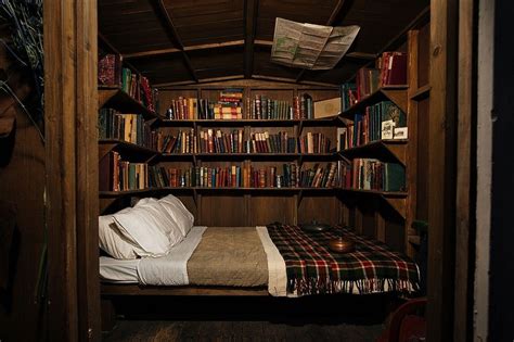 Suspended Library Bed Best Reading Nooks Interior Design Ideas