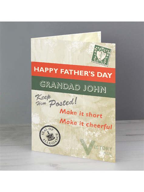 Personalised Fathers Day Cards Novelties Parties Direct Ltd