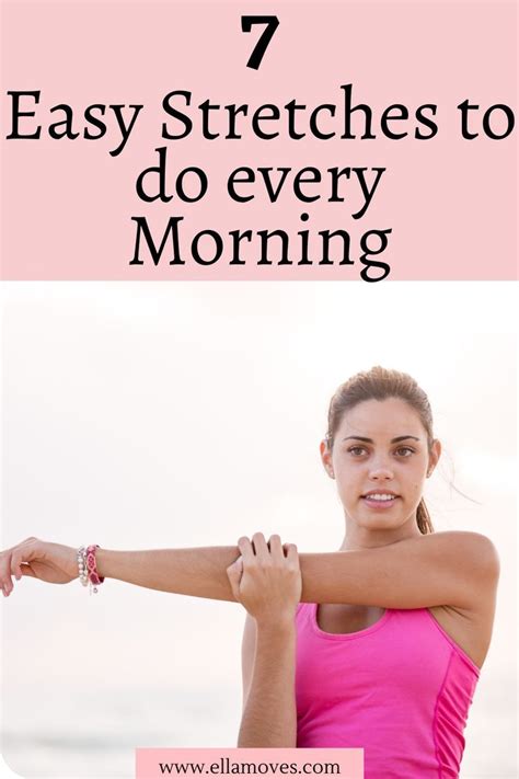 7 Easy Stretches To Do Every Morning When You Get Out Of Bed Easy Stretches Morning Stretches