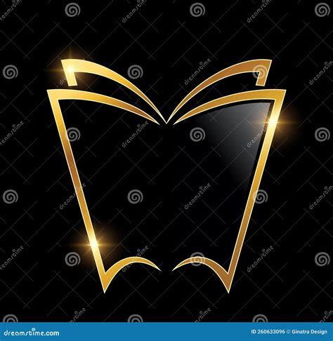 Golden Luxury Book Vector Icon Stock Vector Illustration Of Vintage