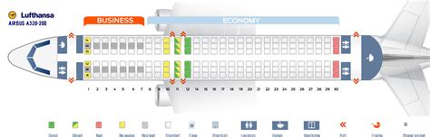 Seat Map Airbus A320 200 Lufthansa Best Seats In Plane