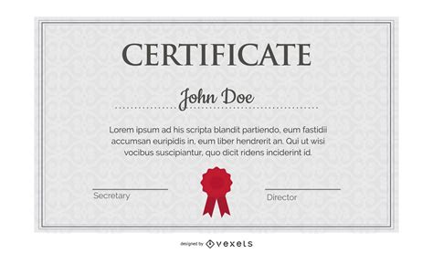 Gorgeous Diploma Certificate Template 05 Vector Vector Download