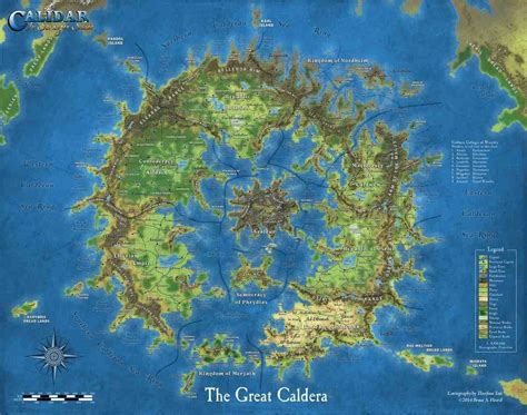 Pathfinder World Maps Great Caldera Poster Map Role Playing Game