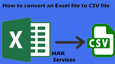 How To Convert An Excel File To Csv Format Youtube