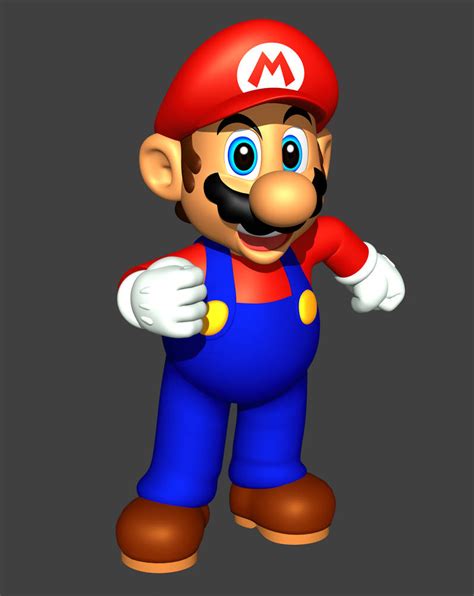 N64 Mario Do The Mario Render By Nintega Dario On Deviantart