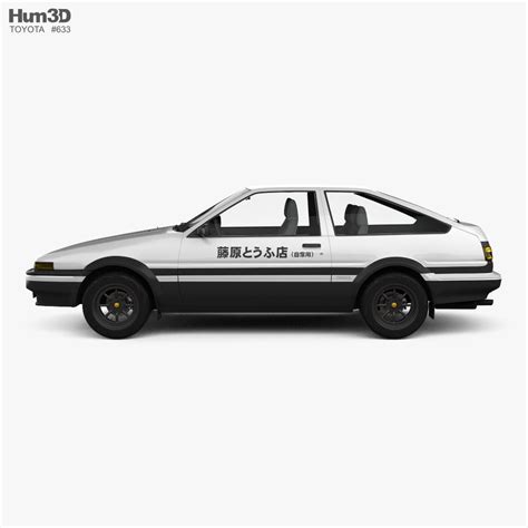 Toyota Sprinter Trueno Initial D 3 Doors 1989 3d Model Download