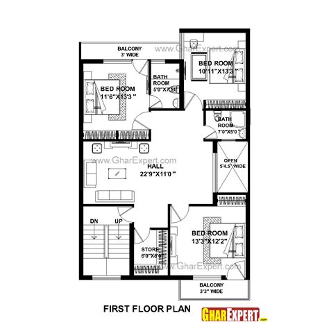 Choose from various styles and easily modify your floor plan. House Plan for 30 Feet by 50 Feet plot (Plot Size 167 ...