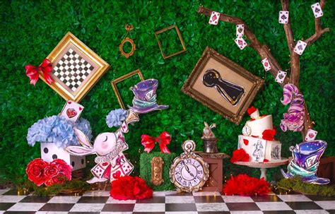 Alice In Wonderland Theme Digital Backdrop Unisex Etsy