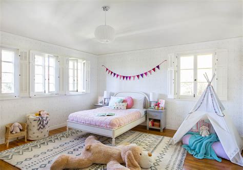 You might get a little jealous. Little Girl's Playful Bedroom Reveal - Emily Henderson