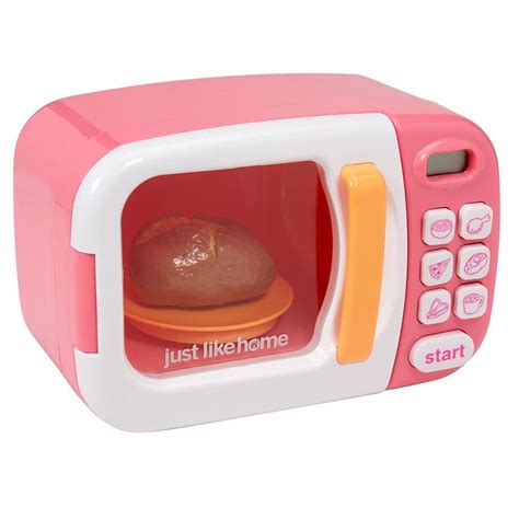 Raise your hand if you bought your kiddos a play kitchen for christmas this year!! Just Like Home - Microwave Oven - Pink - Just Like Home ...
