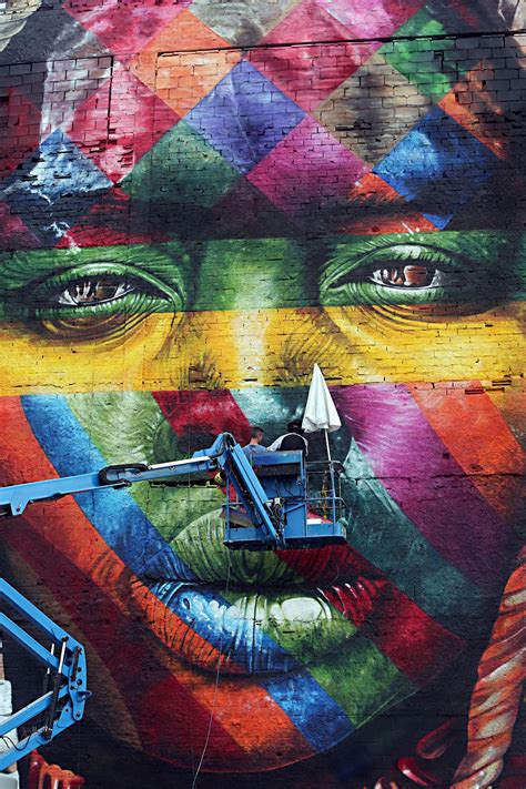 Eduardo Kobra Faz Mural Gigante No Rj E Obra Vira Atração Arte De Rua