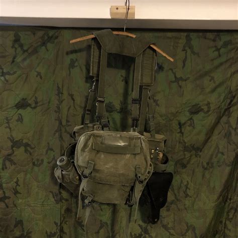Us Army Vietnam War M1956 M56 Web Gear Set Canteen Ammo Pouch Butt Pack Holster Ebay