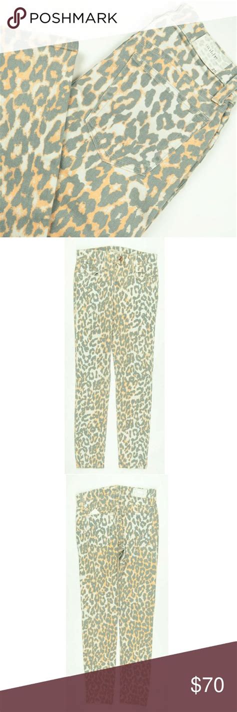 Joes Wild High Water Leopard Skinny Jeans 25x28 In 2020 Skinny Jeans