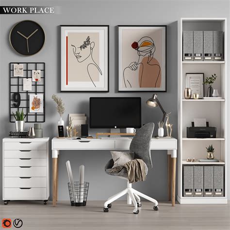 Work Place 14 3d Cgtrader