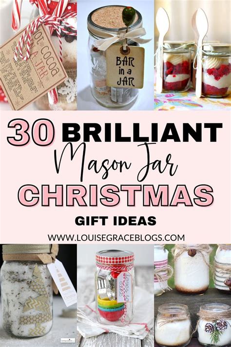 30 Mason Jar Christmas Gift Ideas Louise Grace Blogs In 2021 Mason